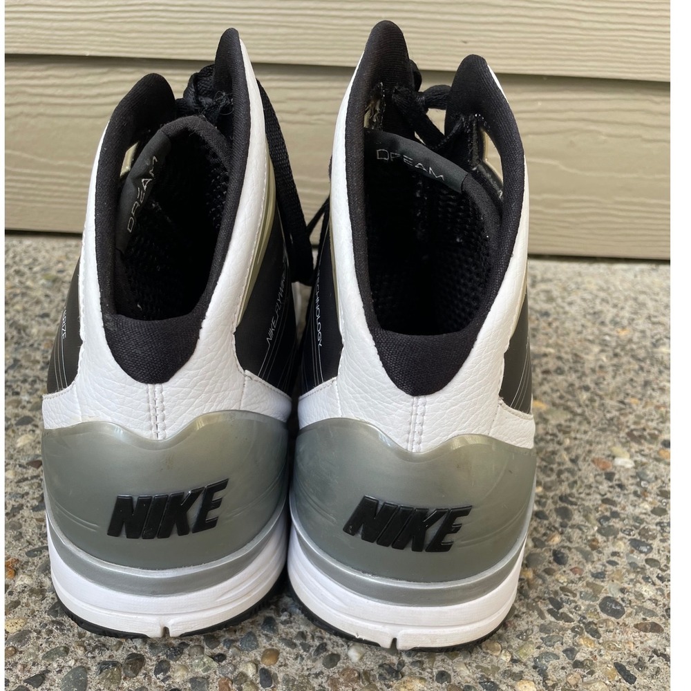 Nike Hyperize TB Mens White Black Grey 367181-111 Athletic Shoes Size 14 - Picture 8 of 10